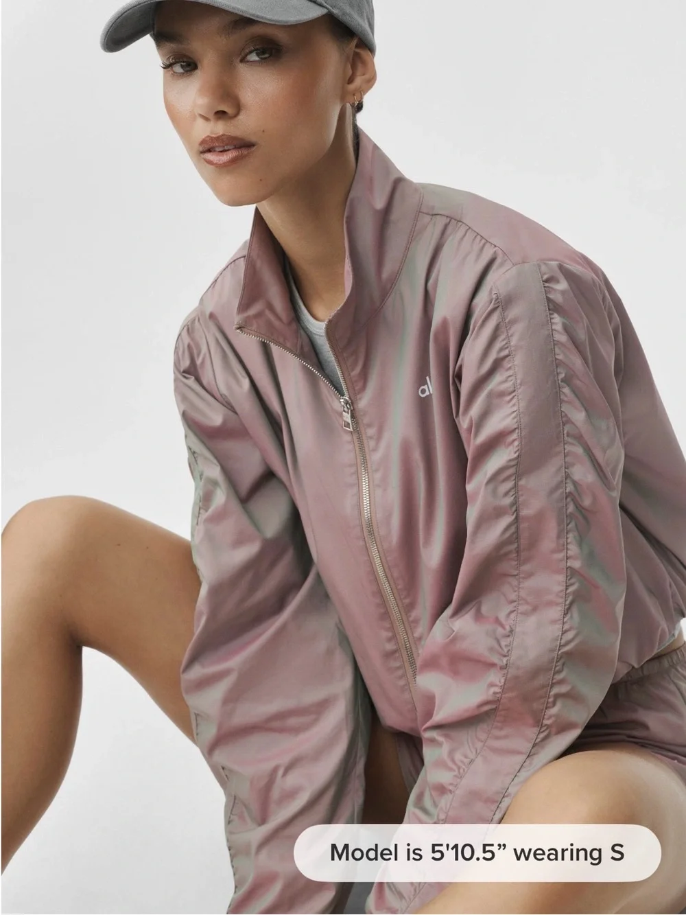 ALO Yoga Prismatic Jacket Pink Moonlight